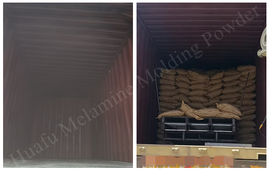Quanzhou Huafu melamine moulding compound shipment