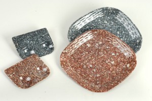 Marbling owadan görünýän melamin gap-gaçlary çig mal